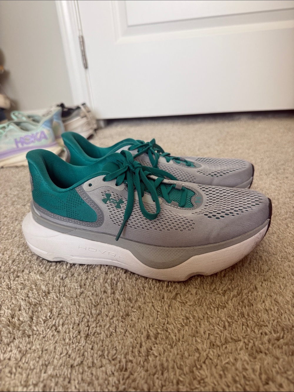 Infinite Pro 2 Gray and Teal Sneakers